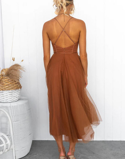 Women's Sleeveless Maxi Dress V-Neck Lightweight