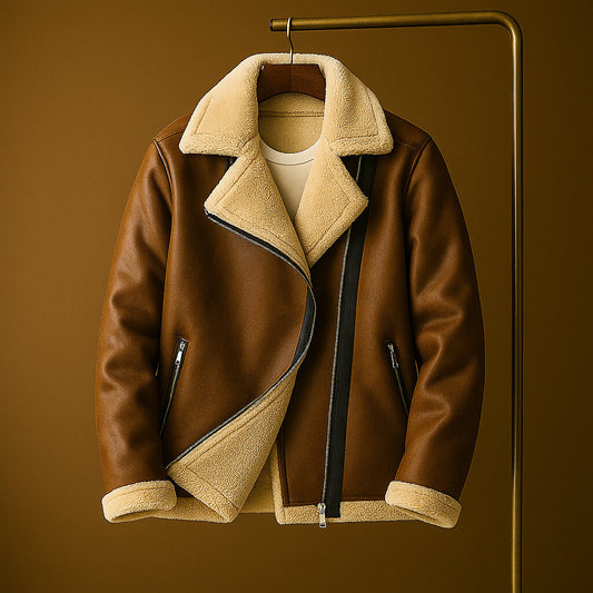 Luxury Soft Suede Leather Jacket - VibreMode