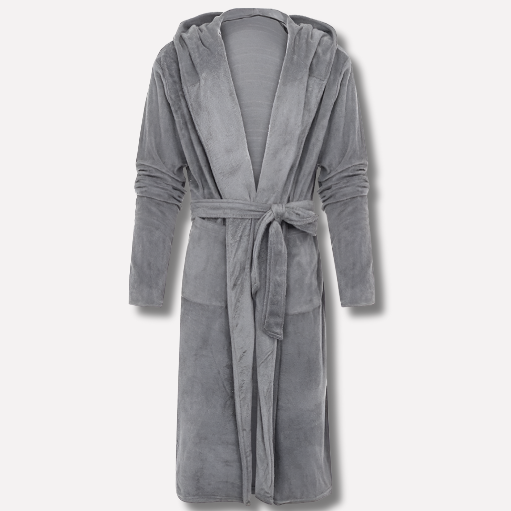Men's Fleece Bathrobe Soft Comfortable