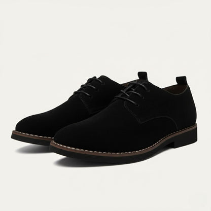 Men's Suede Dress Shoes Elegant Brown - VibreMode