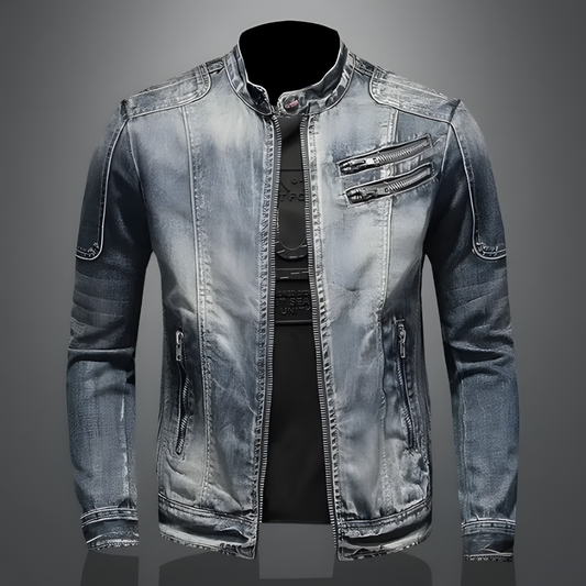 Alexo Men's Retro Denim Jacket - VibreMode