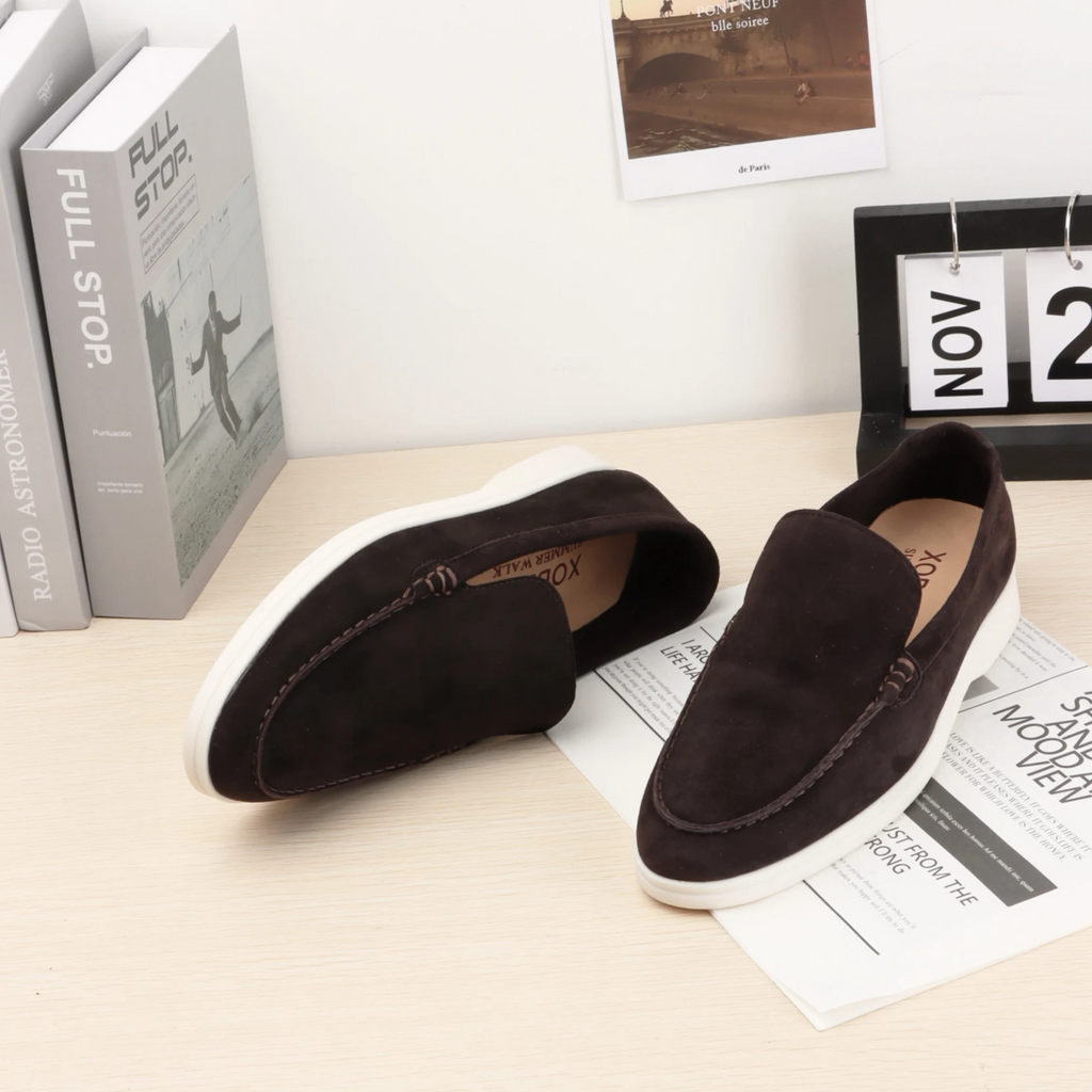 Men's Suede Loafers Brown