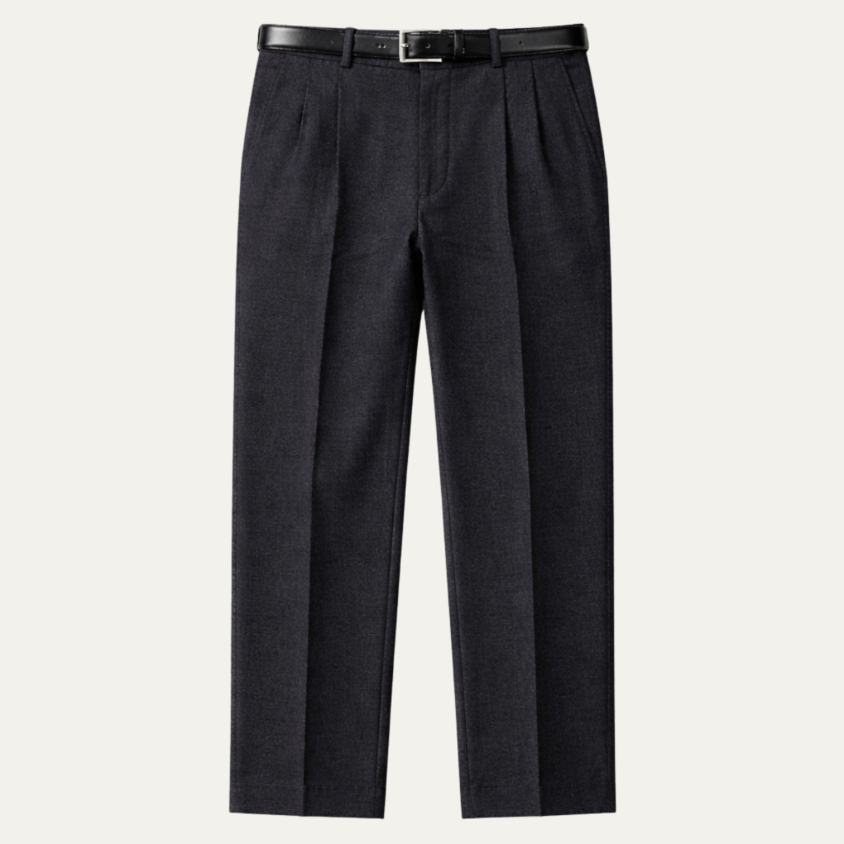 Men's Double Pleated Straight Leg Dress Pants - VibreMode