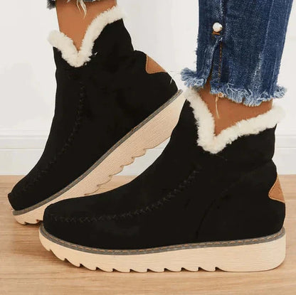 Chloe | Ladies Insulated Faux Fur Ankle Boot - VibreMode