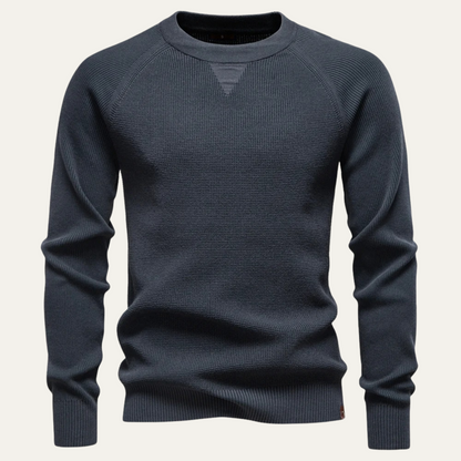 Men's Crew Neck Knitted Sweater - VibreMode