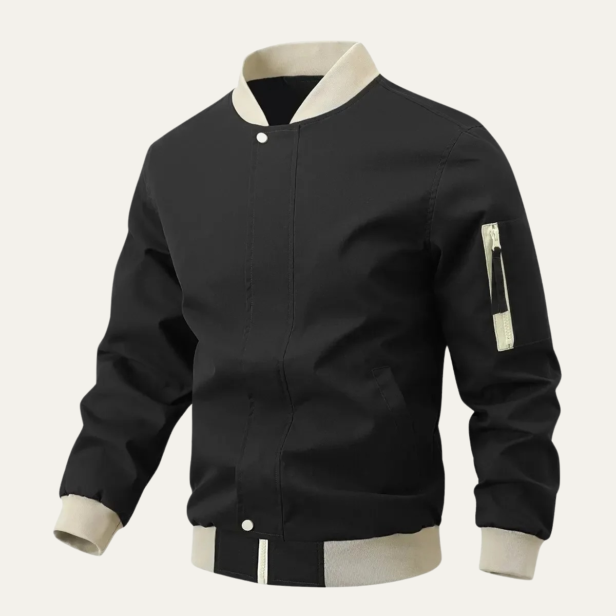 Men's Casual Zip Up Bomber Jacket