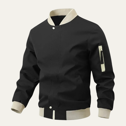 Men's Casual Zip Up Bomber Jacket