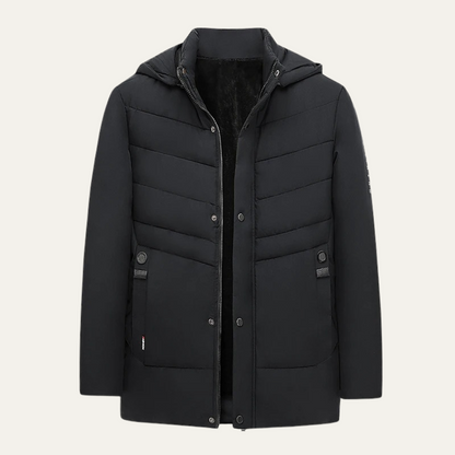 Men's Winter Hooded Puffer Jacket Warm