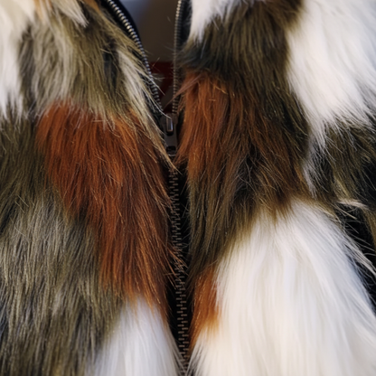 Men's Soft Fur Hooded Winter Jacket