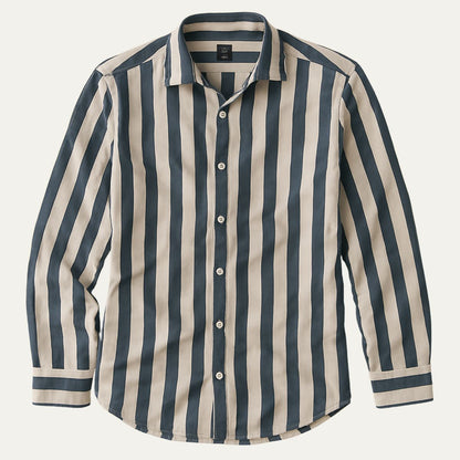 Men's Linen Stripe Shirt