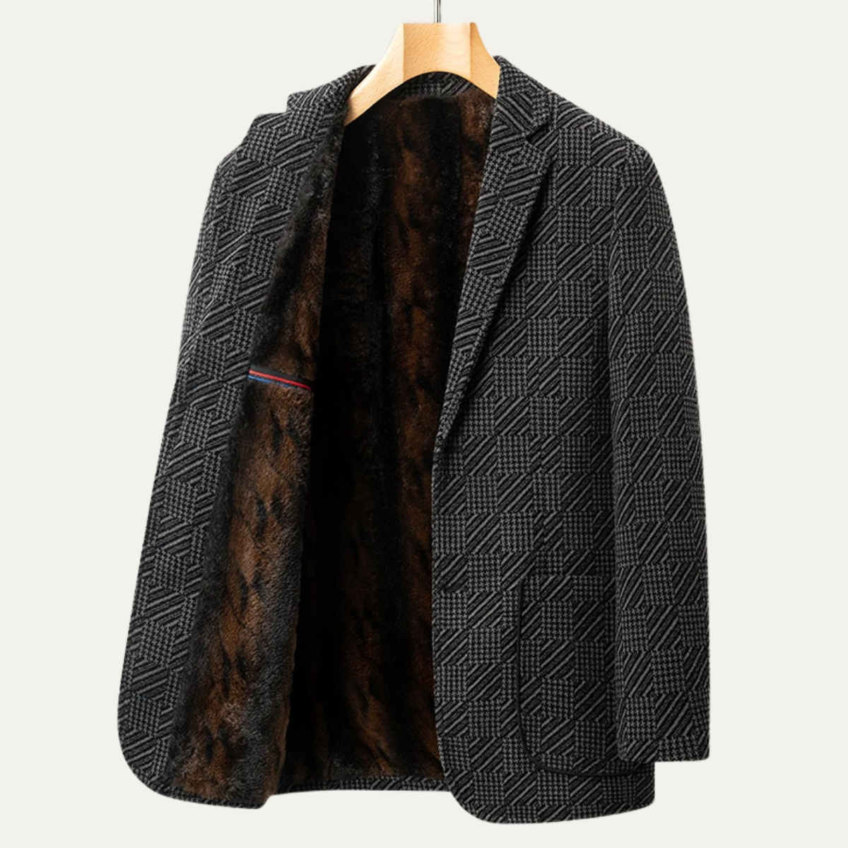 Men's Fleece Lined Winter Blazer
