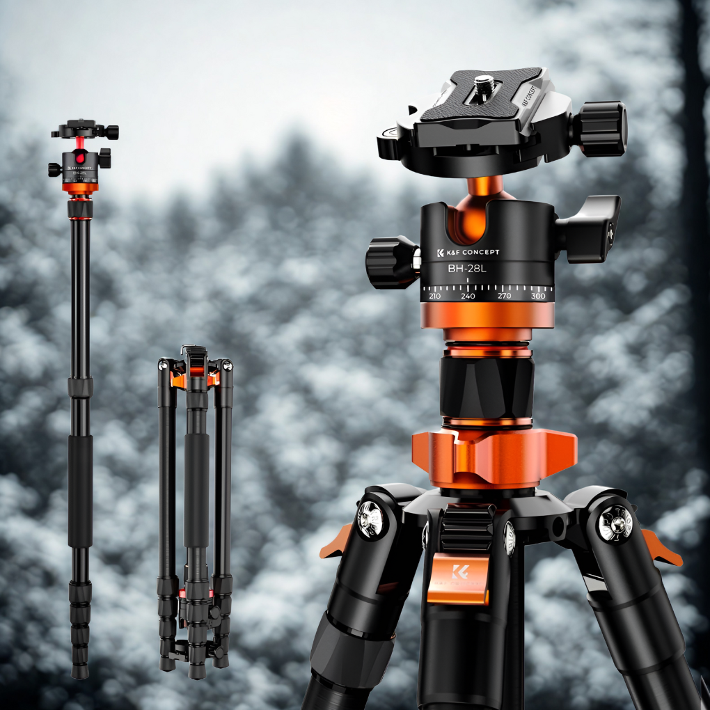 Aluminum Portable Camera Tripod 67 Inches - VibreMode