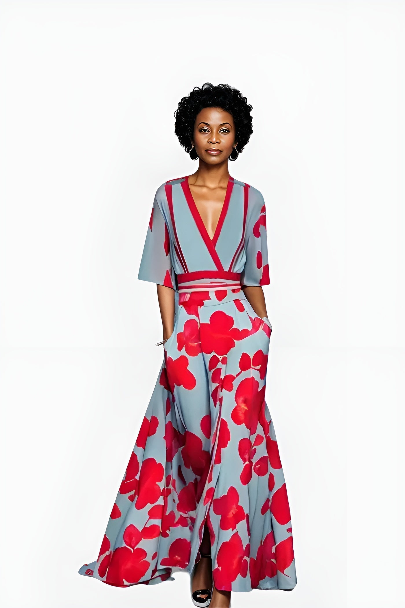 Beautiful Floral Midi Dress