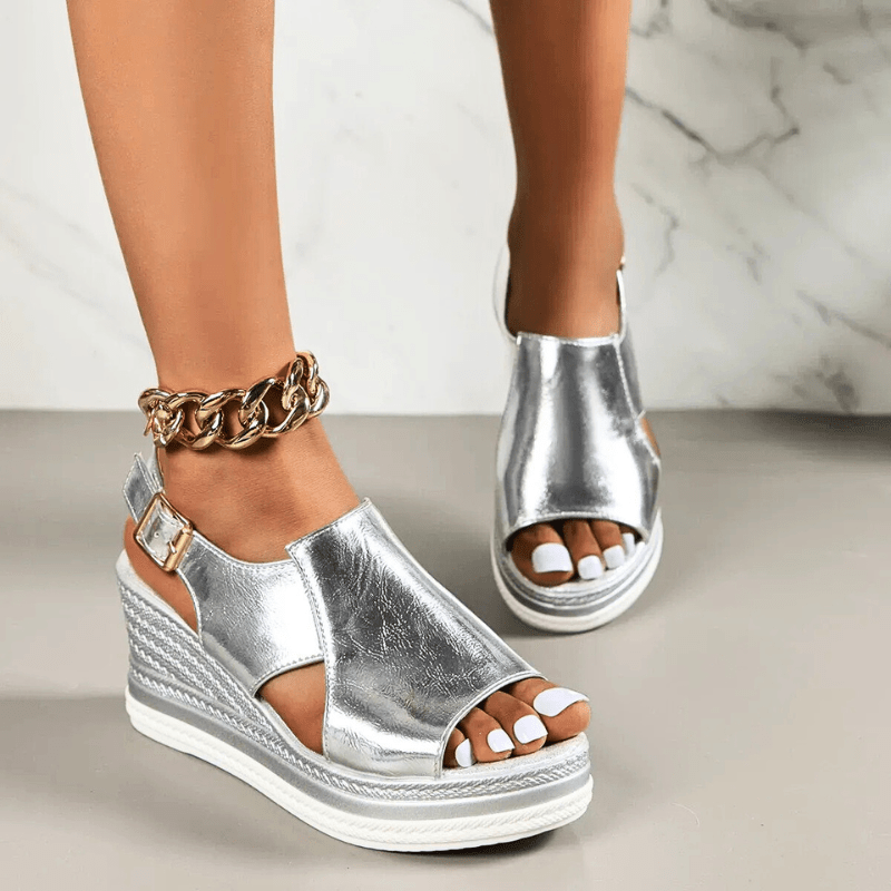 Luxury Women's Glitter Platform Sandals