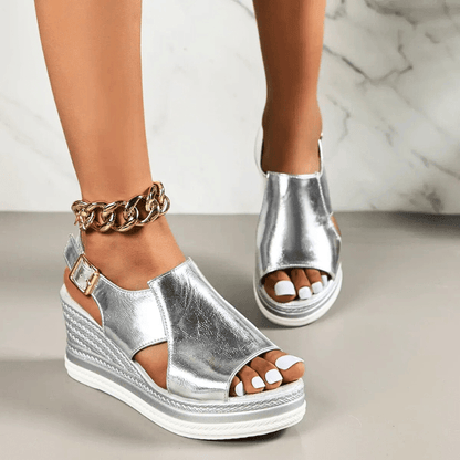 Luxury Women's Glitter Platform Sandals