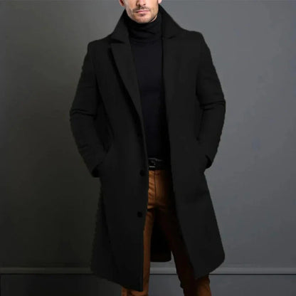 Men's Wool Coat Modern Elegance - VibreMode