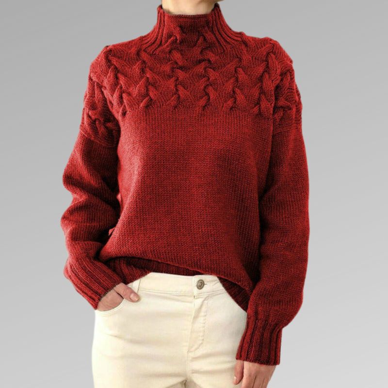 Women's Turtleneck Sweater Soft Warm