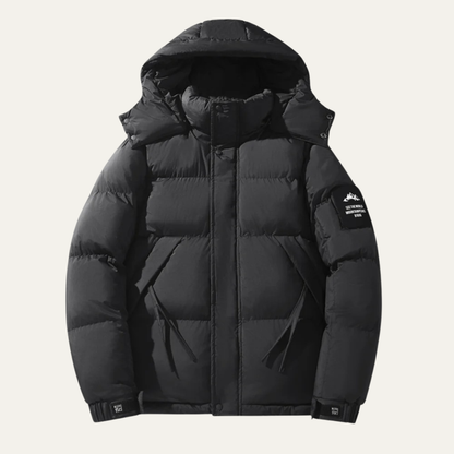 Men's Detachable Hood Jacket Loose Fit - VibreMode