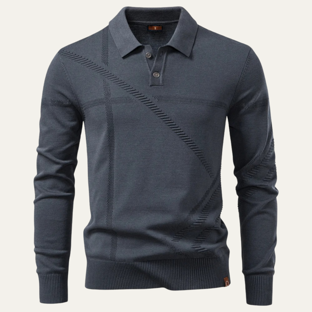 Men's Lightweight Knit Polo Sweater
