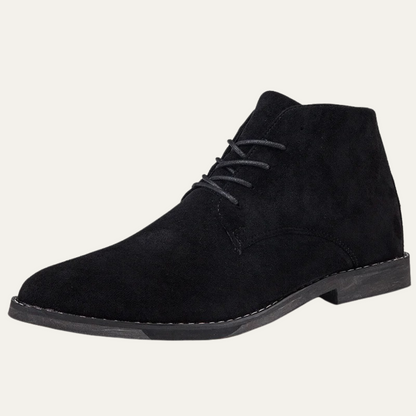 Men's Suede Ankle Boots Lace Up Casual Brown - VibreMode