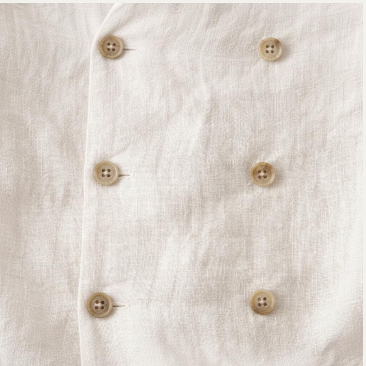 Men's Double Breasted Cotton Linen Shirt