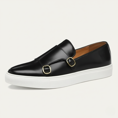 Men's Leather Loafers Modern Black