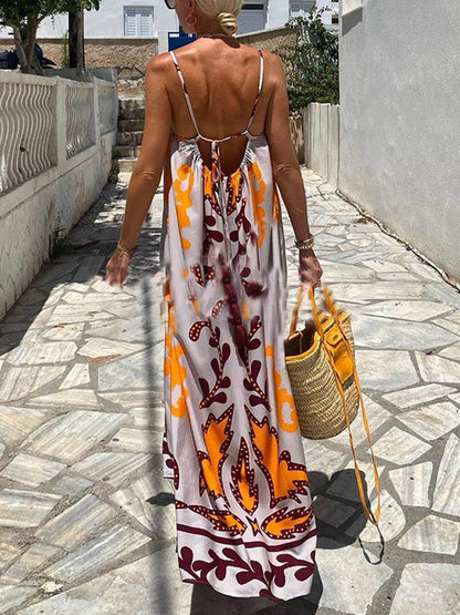 Vibrant Floral Flowy Summer Dress