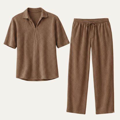 Men's Relaxed Fit Summer Shirt And Pants Set