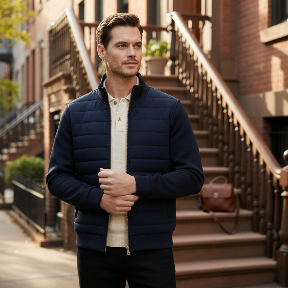 Vendôme Men's Bomber Jacket Elegant Casual