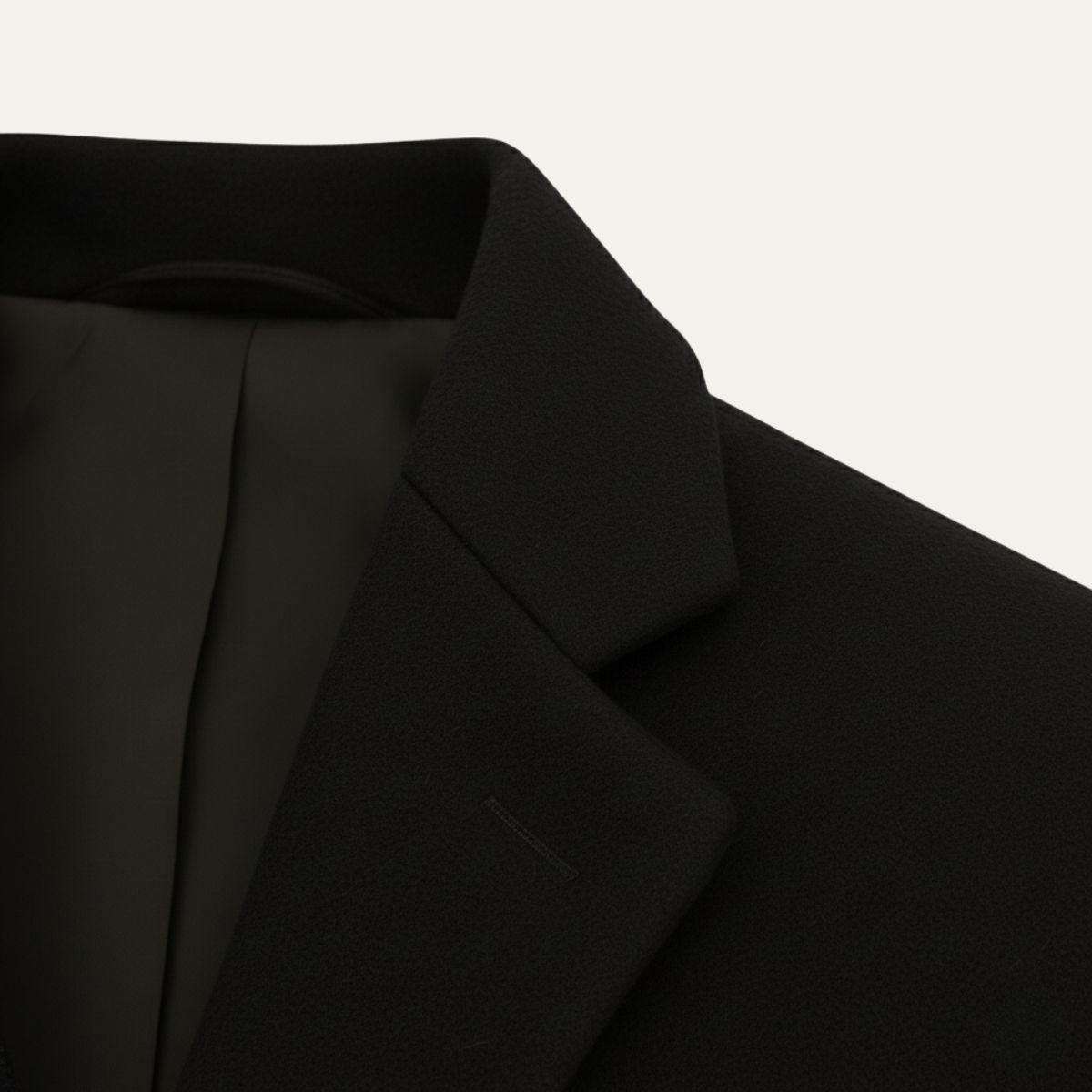 Men's Wool Blend Overcoat Single Breasted
