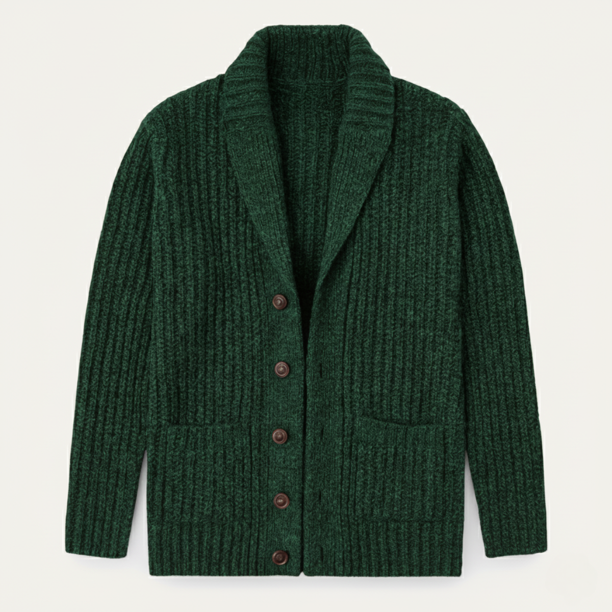Montpellier Men's Knit Cardigan Shawl Collar Chunky