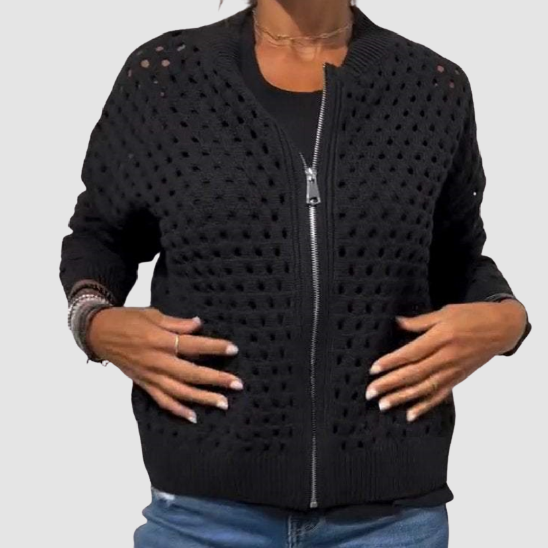 Lightweight Open-Front Sweater Cardigan