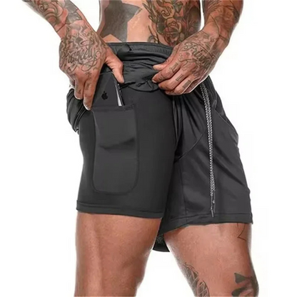 Men's 2-In-1 Sport Shorts Performance Comfort