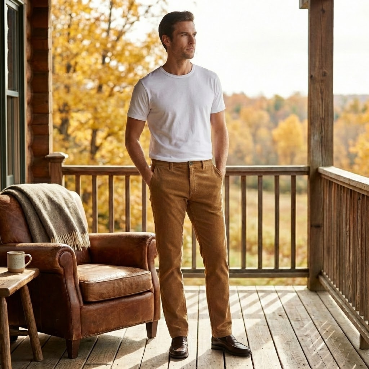Men's Stretch Corduroy Casual Pants