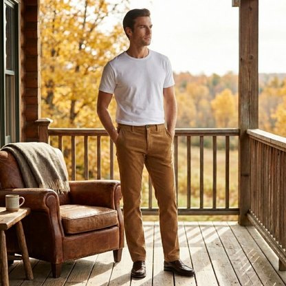 Men's Stretch Corduroy Casual Pants