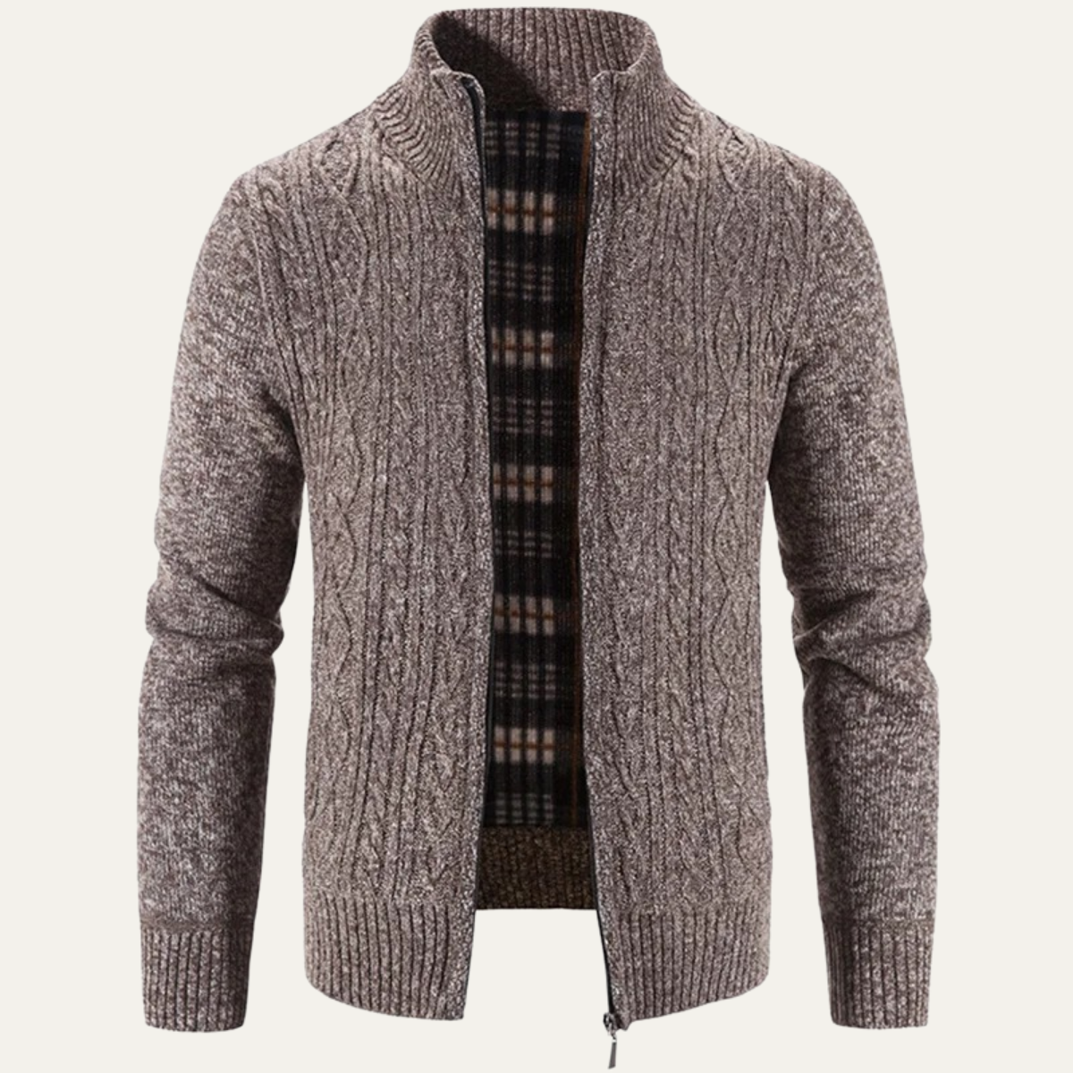 Men's Warm Fleece Zip Up Jacket - VibreMode