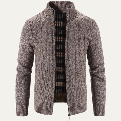 Men's Warm Fleece Zip Up Jacket - VibreMode