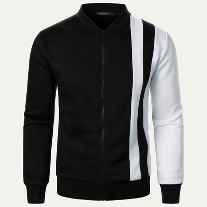 Men's Lightweight Colour Block Zip Up Jacket - VibreMode