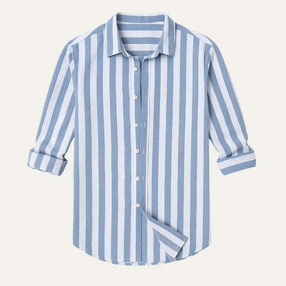 Valencia Men's Striped Linen Shirt