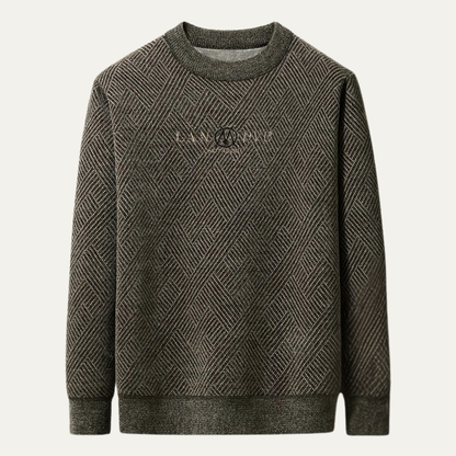 Men's Fleece Lined Winter Sweater - VibreMode