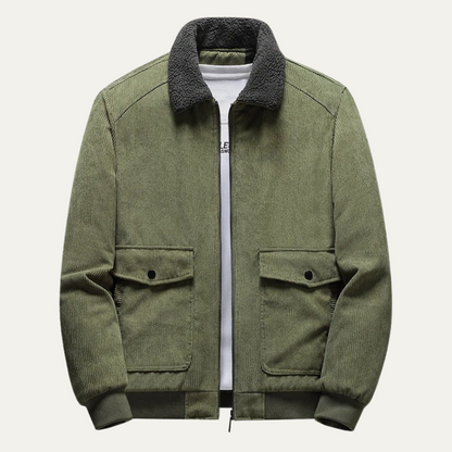Men's Fleece Lined Wool Jacket - VibreMode
