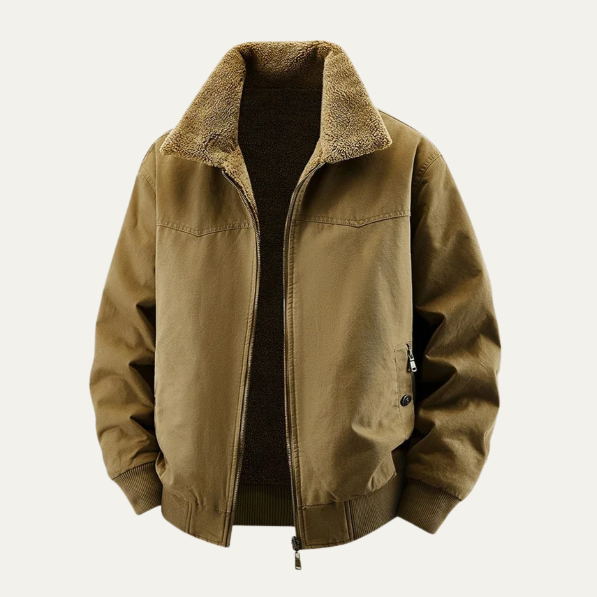 Men's Reversible Bomber Jacket Fleece Lined - VibreMode