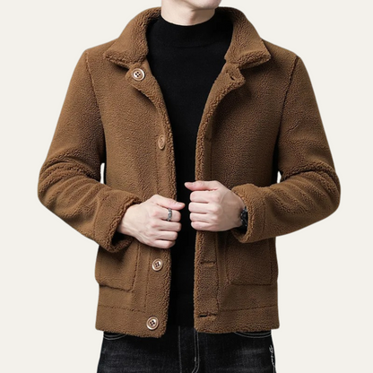 Men's Winter Fleece Jacket Warm With Pockets
