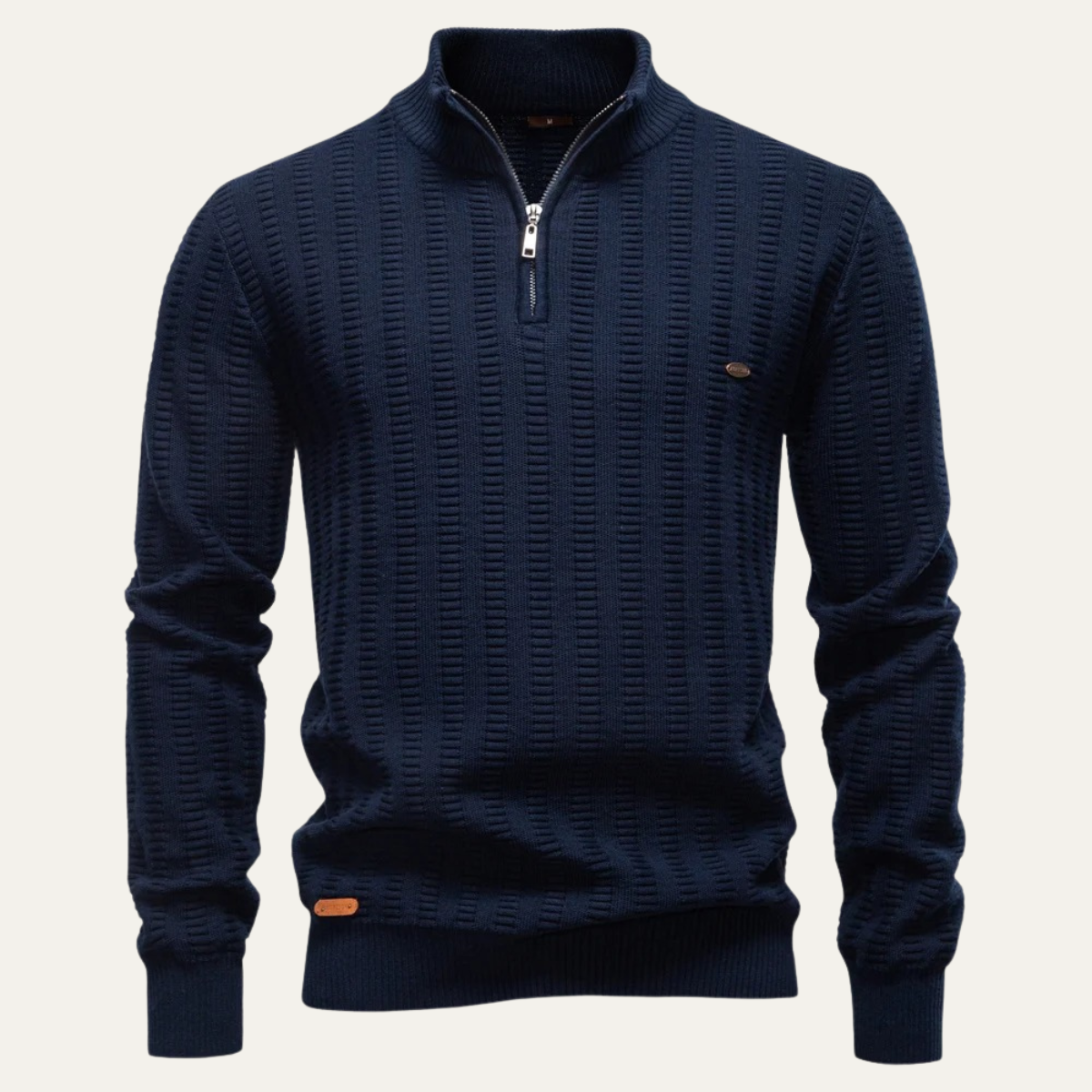 Men's Quarter Zip Winter Sweater