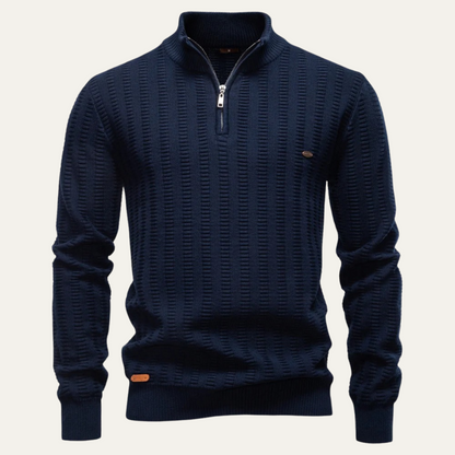 Men's Quarter Zip Winter Sweater