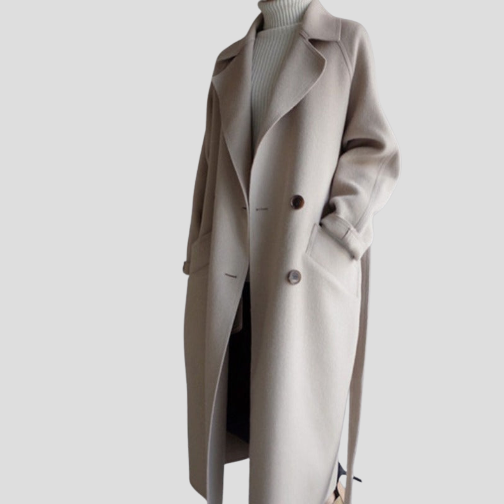 Women's Wool Coat Long Elegant - VibreMode