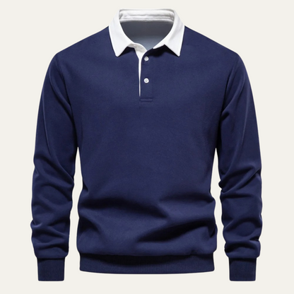 Men's Polo Collar Sweater Casual - VibreMode