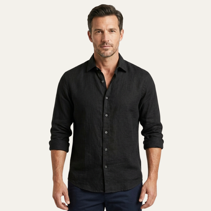 Mens Linen Button Up Shirt
