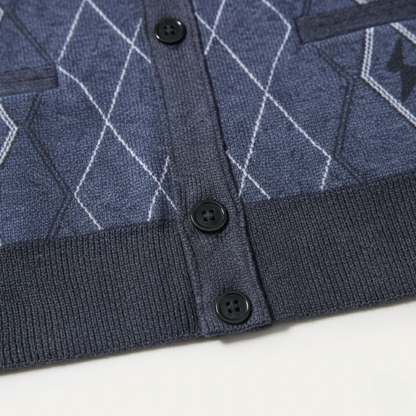 Men's V Neck Cardigan Sweater With Pockets