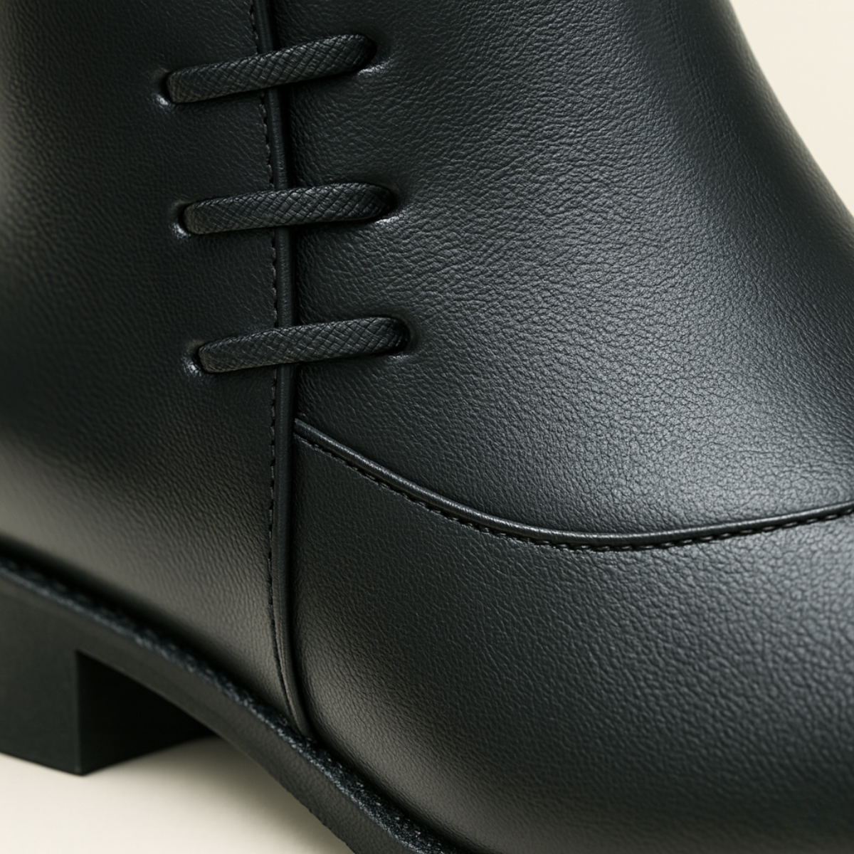 Men's Leather Chelsea Boots Polished Black